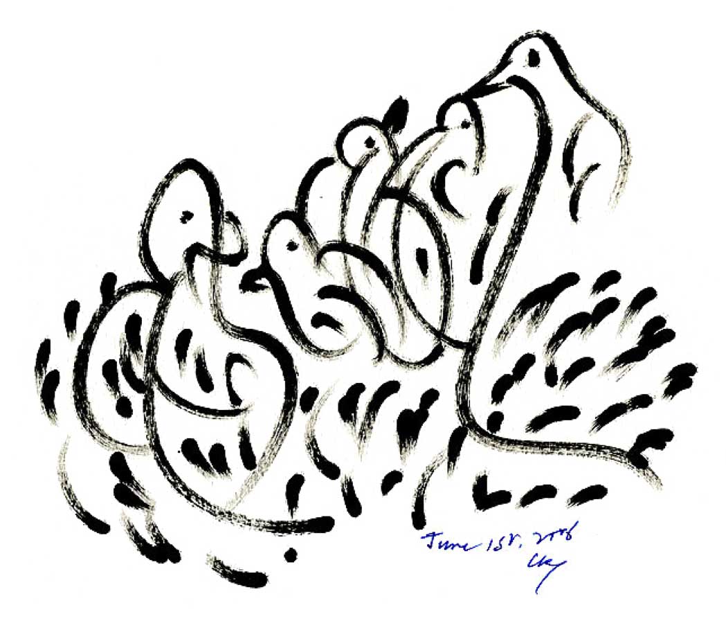 Bird-Drawing-by-Sri-Chinmoy-1-6-2006-9
