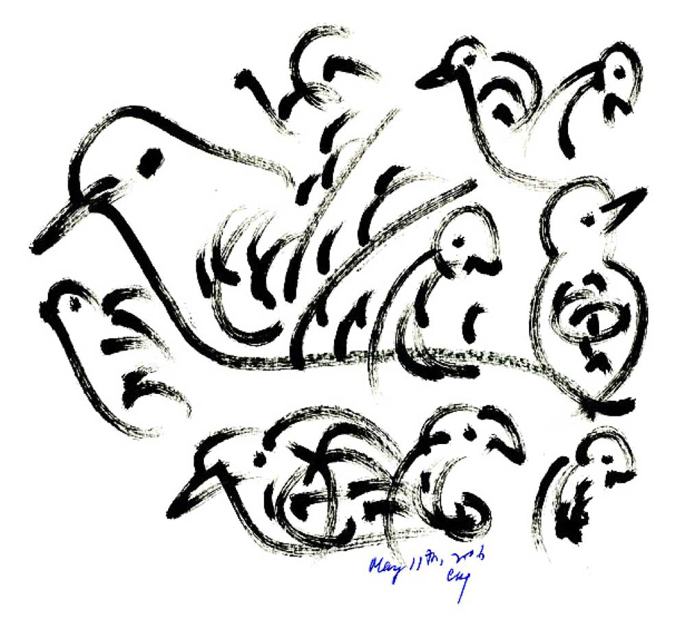 Bird-Drawing-by-Sri-Chinmoy-11-5-2006-10