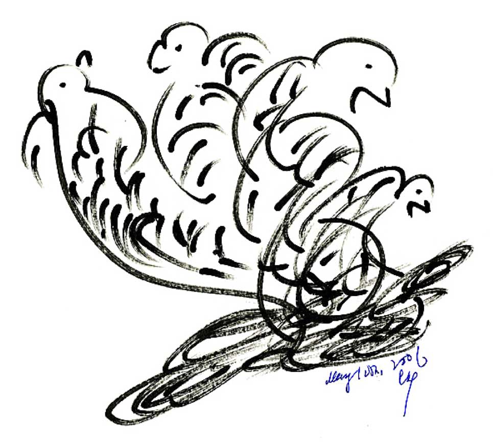 Bird-Drawing-by-Sri-Chinmoy-10-5-2006-11